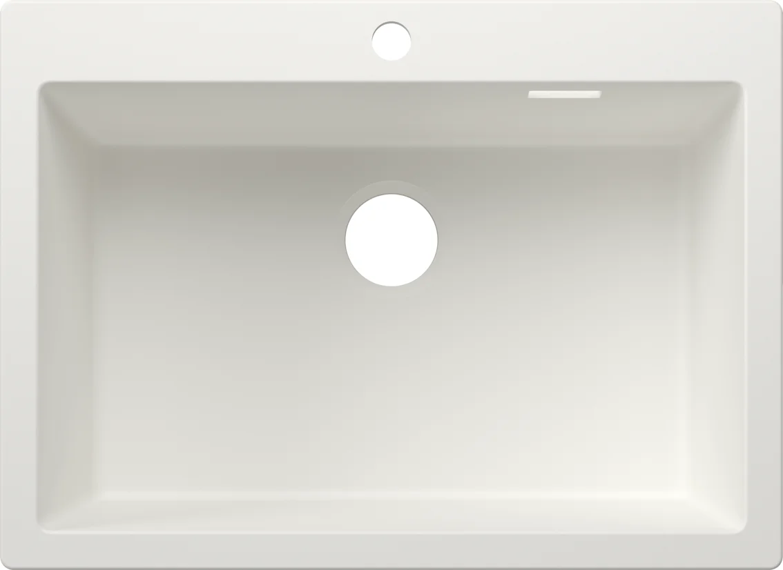 Küchenspüle Blanco Pleon 8 CU – Silgranitspüle, 70 × 51 cm, weiß