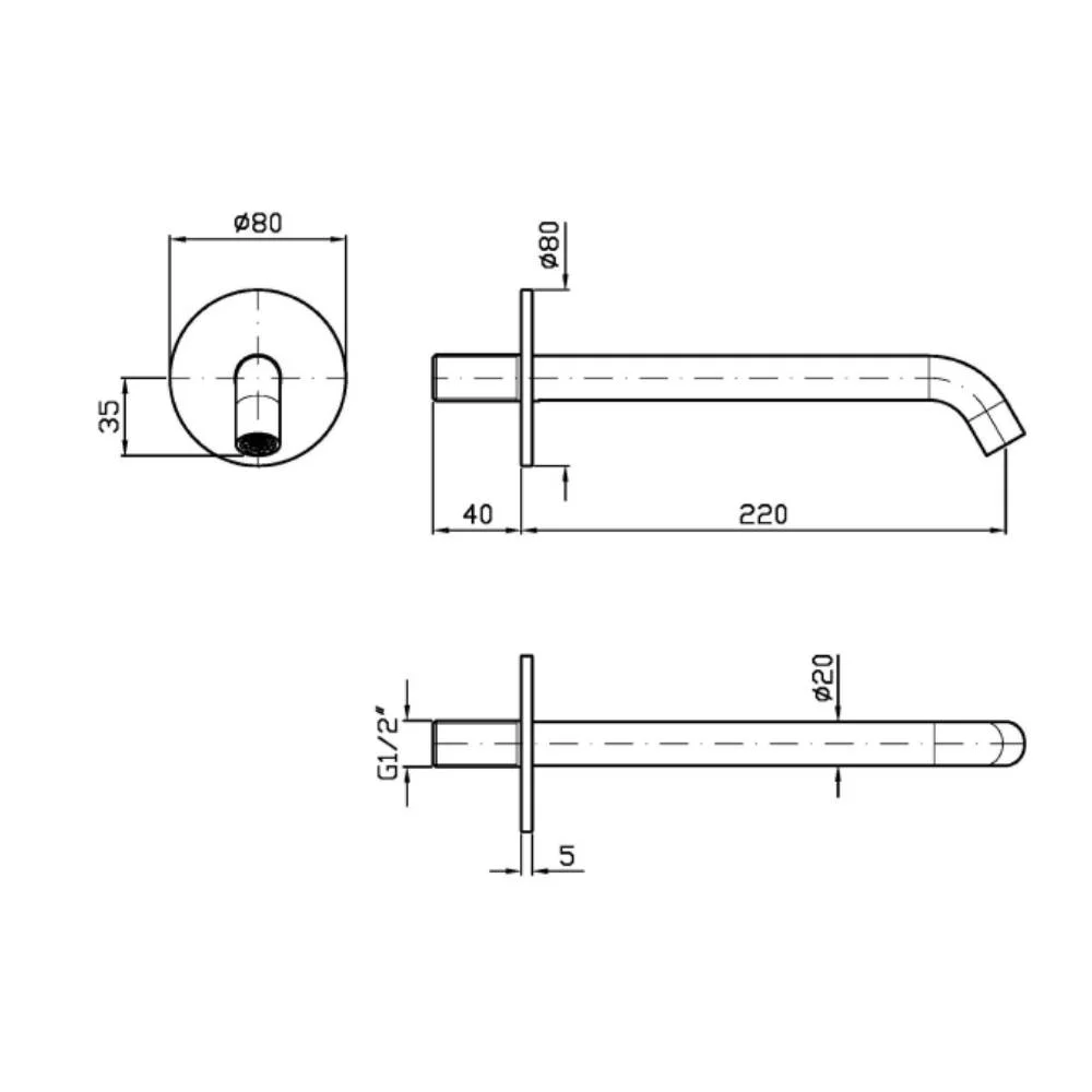 Zucchetti Pan S Spout Z92262