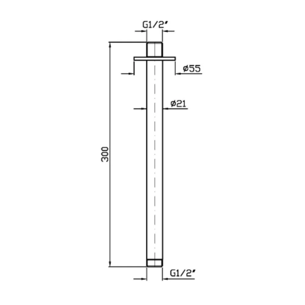 Zucchetti Sablier Shower Arm Z93231.X