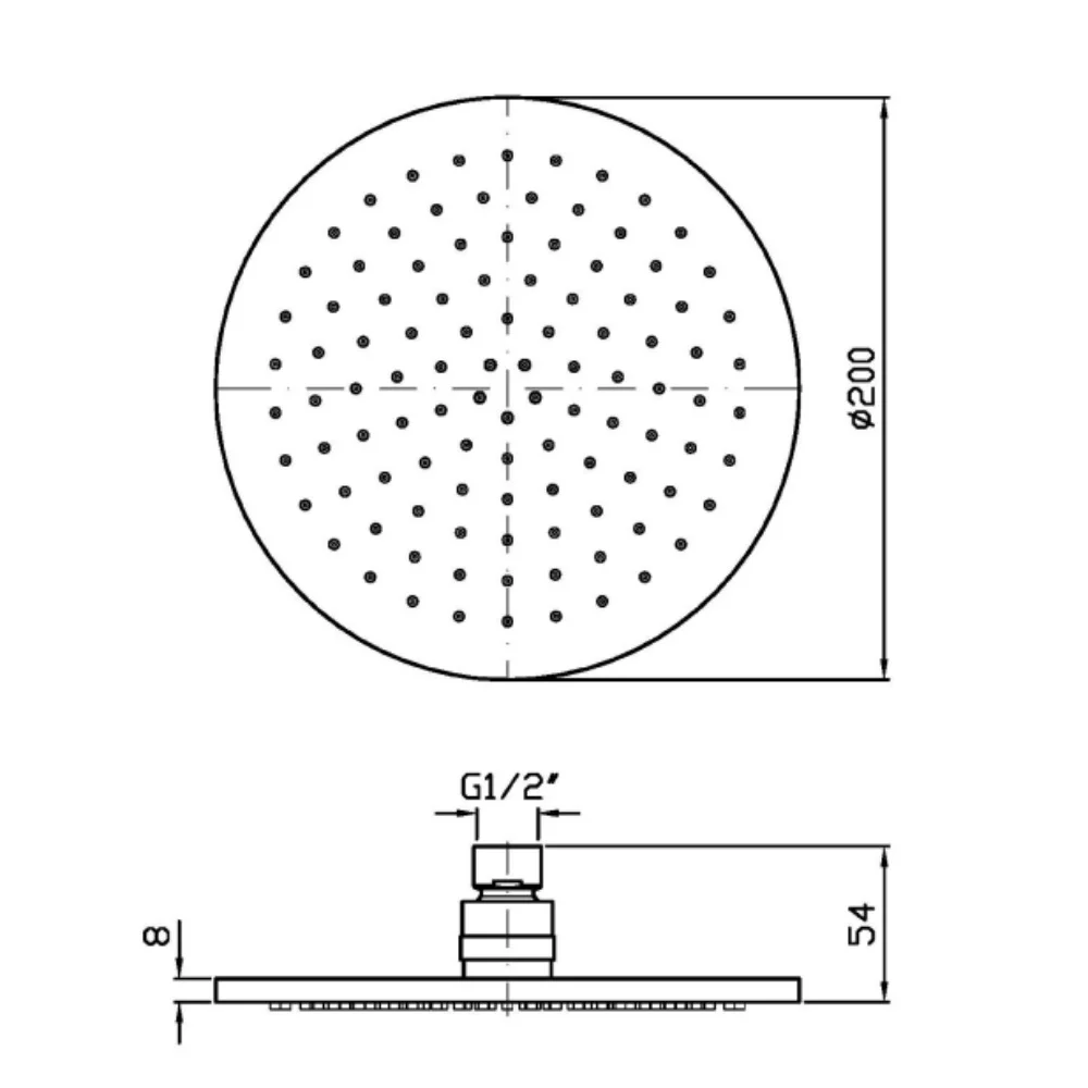 Zucchetti Pan S Fixed Jet Shower Head Z94265