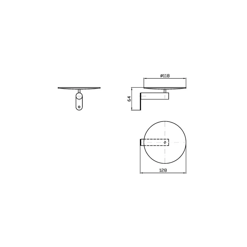 Zucchetti Isy22 Wall soap holder ZAD510