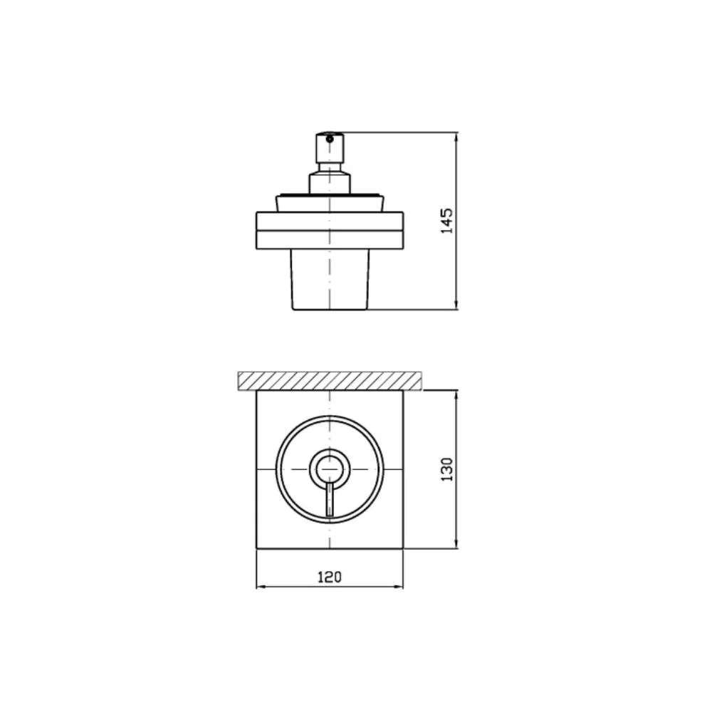Zucchetti Aguablu Wall-Mounted Dispenser ZAD715