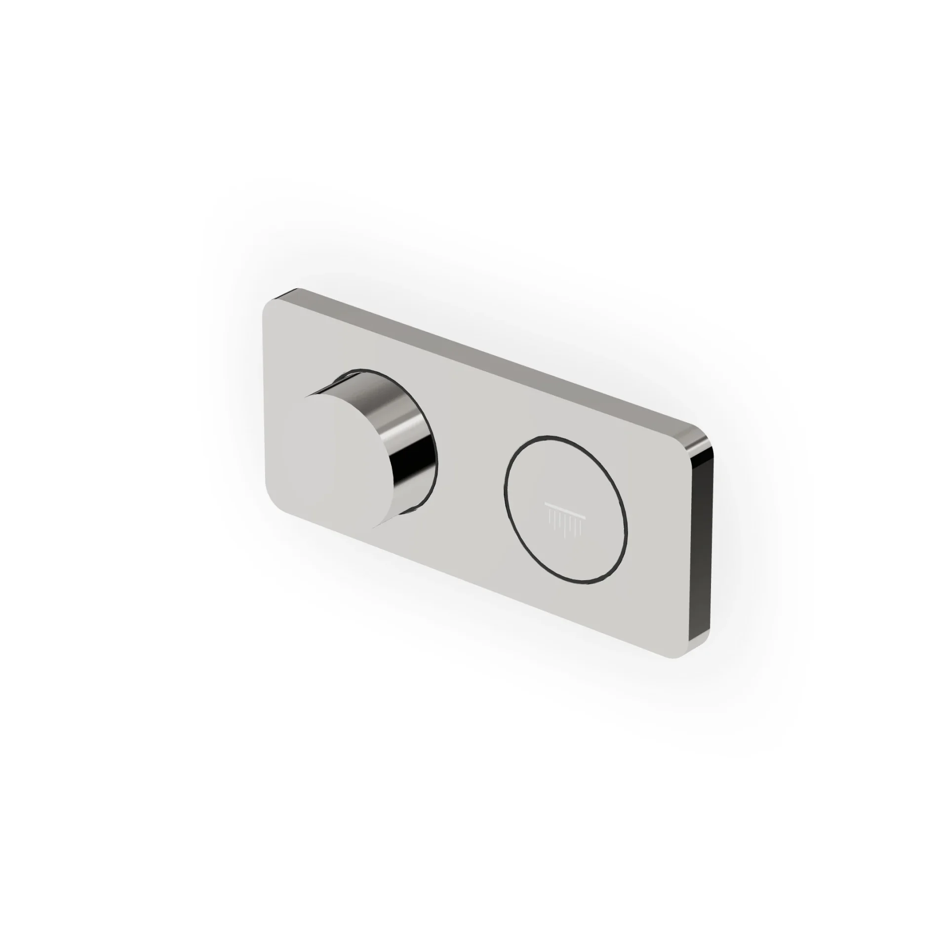 Zucchetti Hoop Thermostatic Push-Button Shower Mixer ZHO820