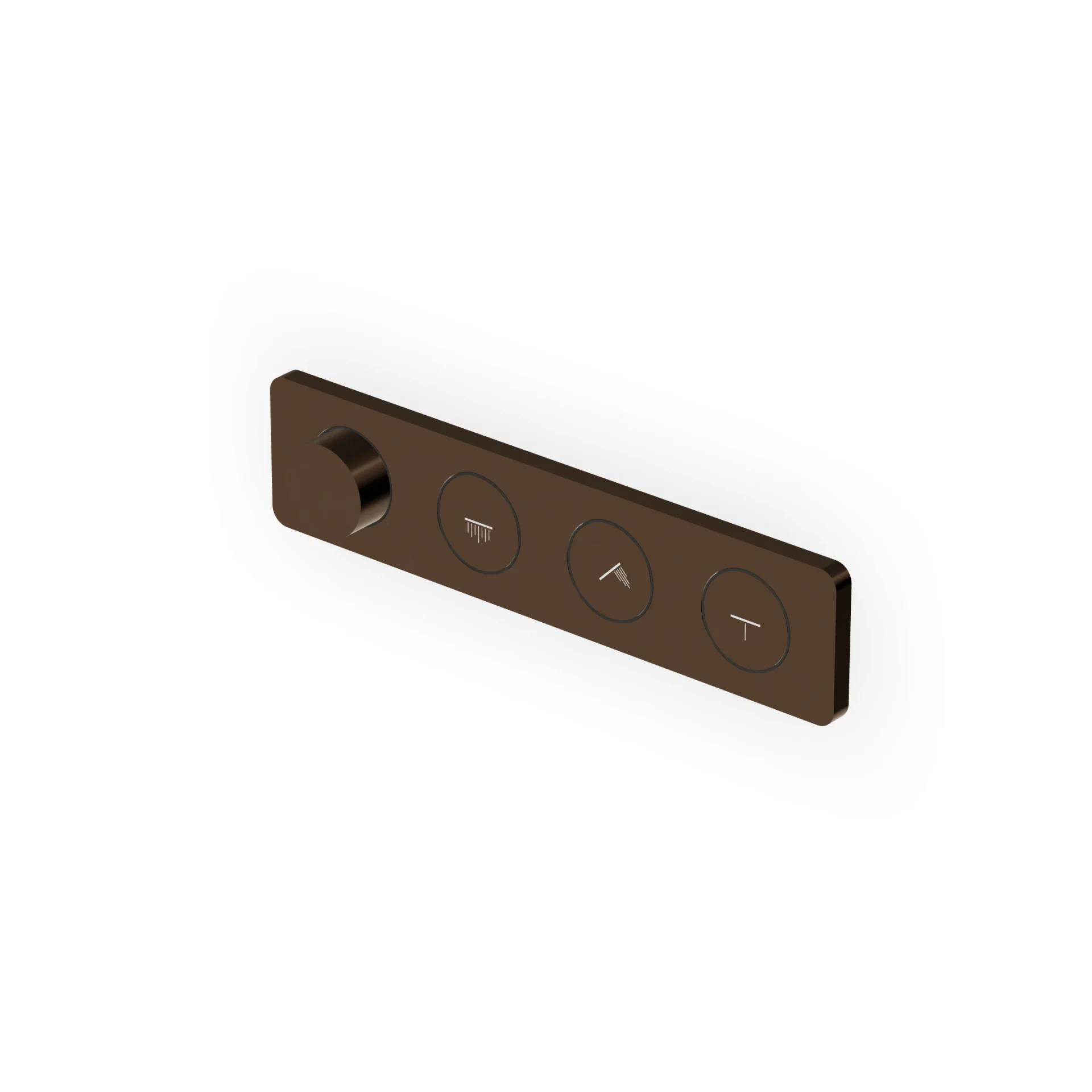 Zucchetti Hoop 3-Button Thermostatic Shower Mixer ZHO822