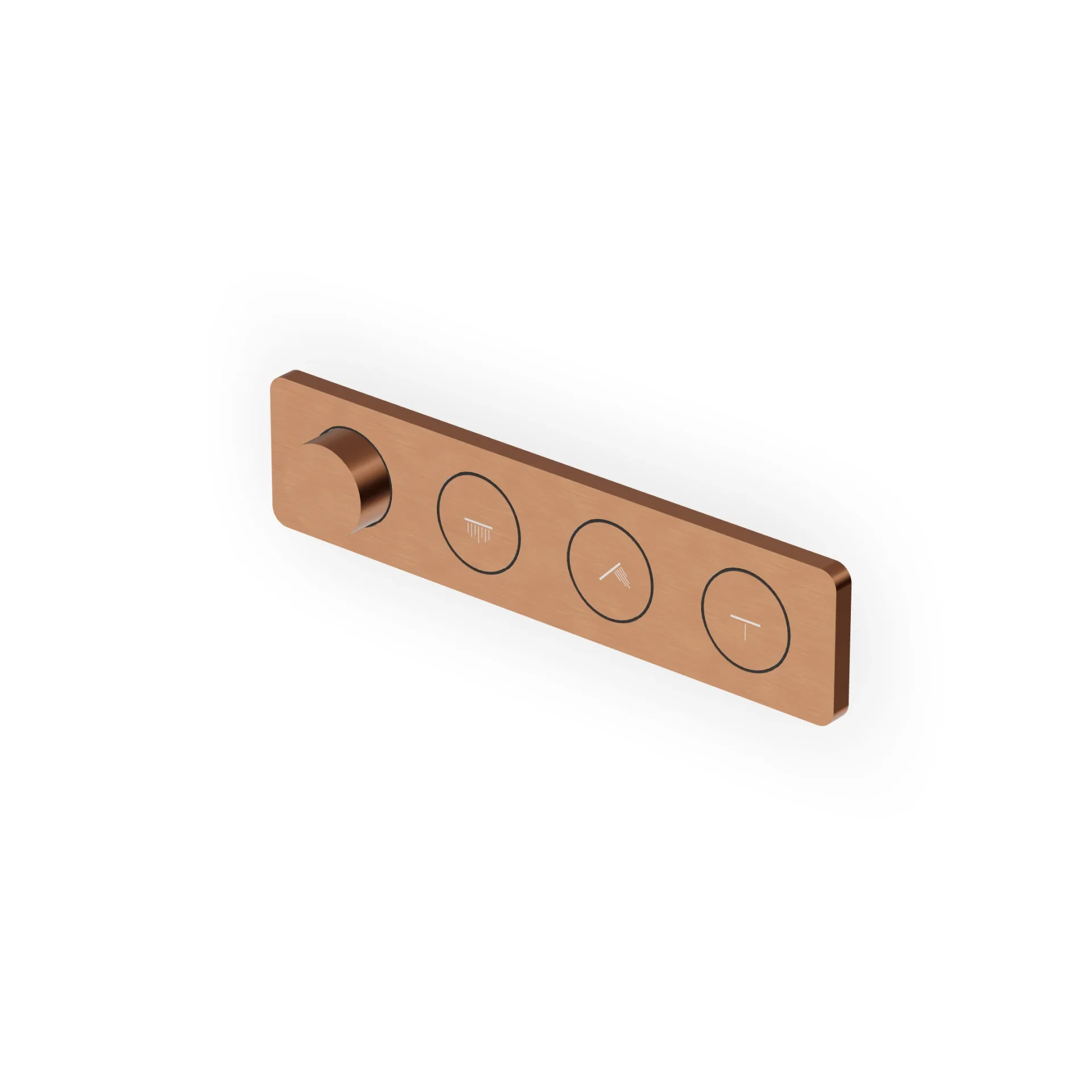 Zucchetti Hoop 3-Button Thermostatic Shower Mixer ZHO822