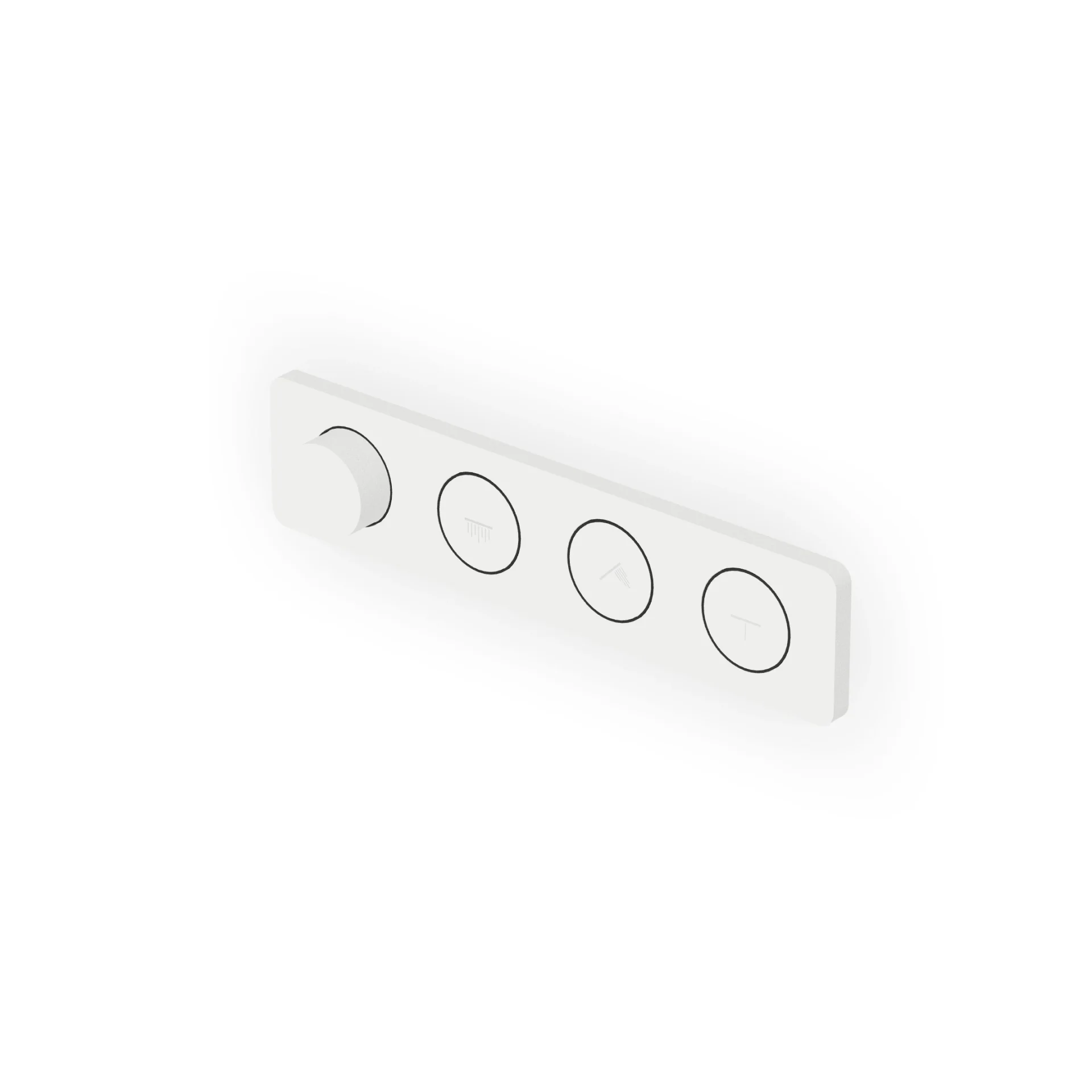 Zucchetti Hoop 3-Button Thermostatic Shower Mixer ZHO822
