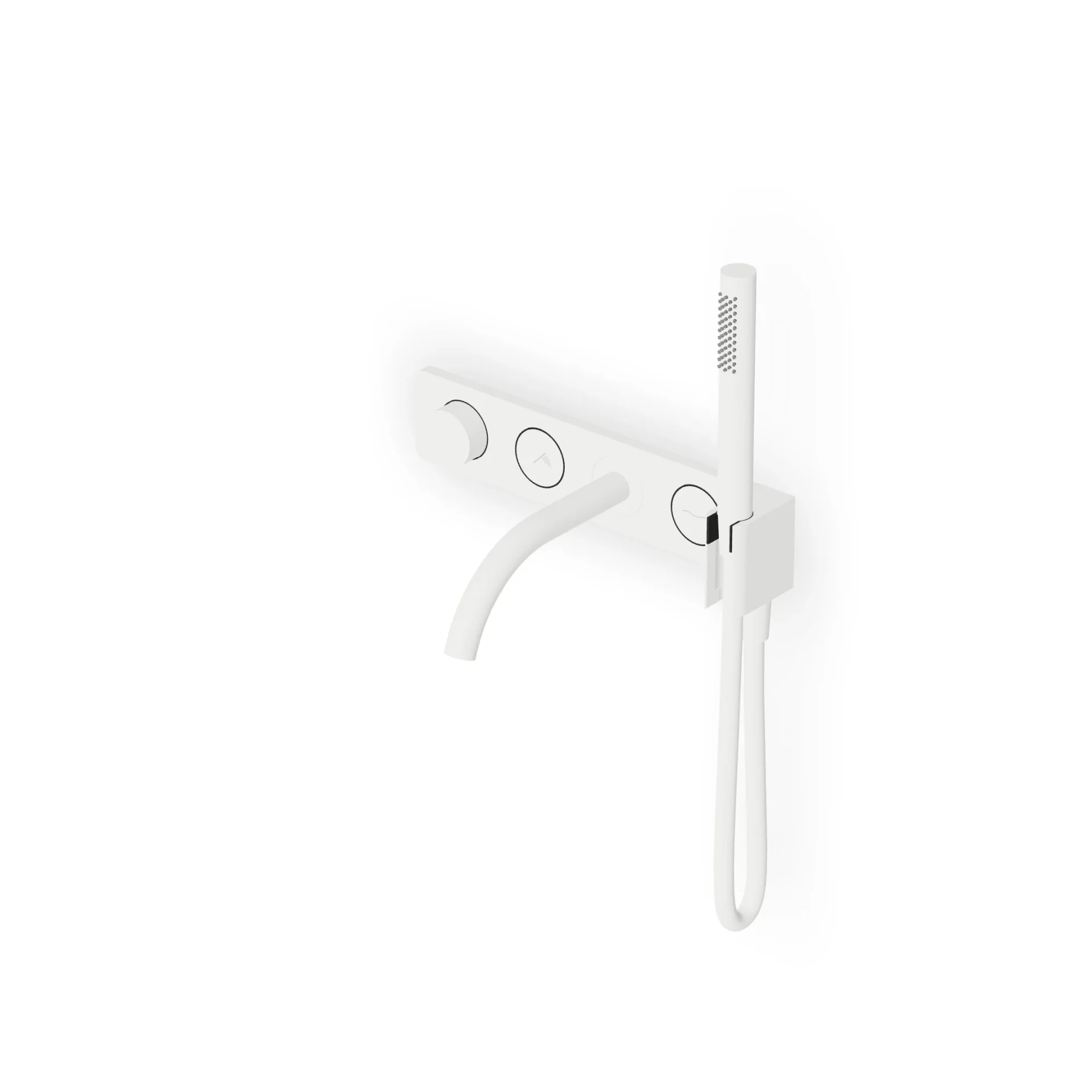 Zucchetti Hoop 2-Button Thermostatic Bath/Shower Mixer ZHO825
