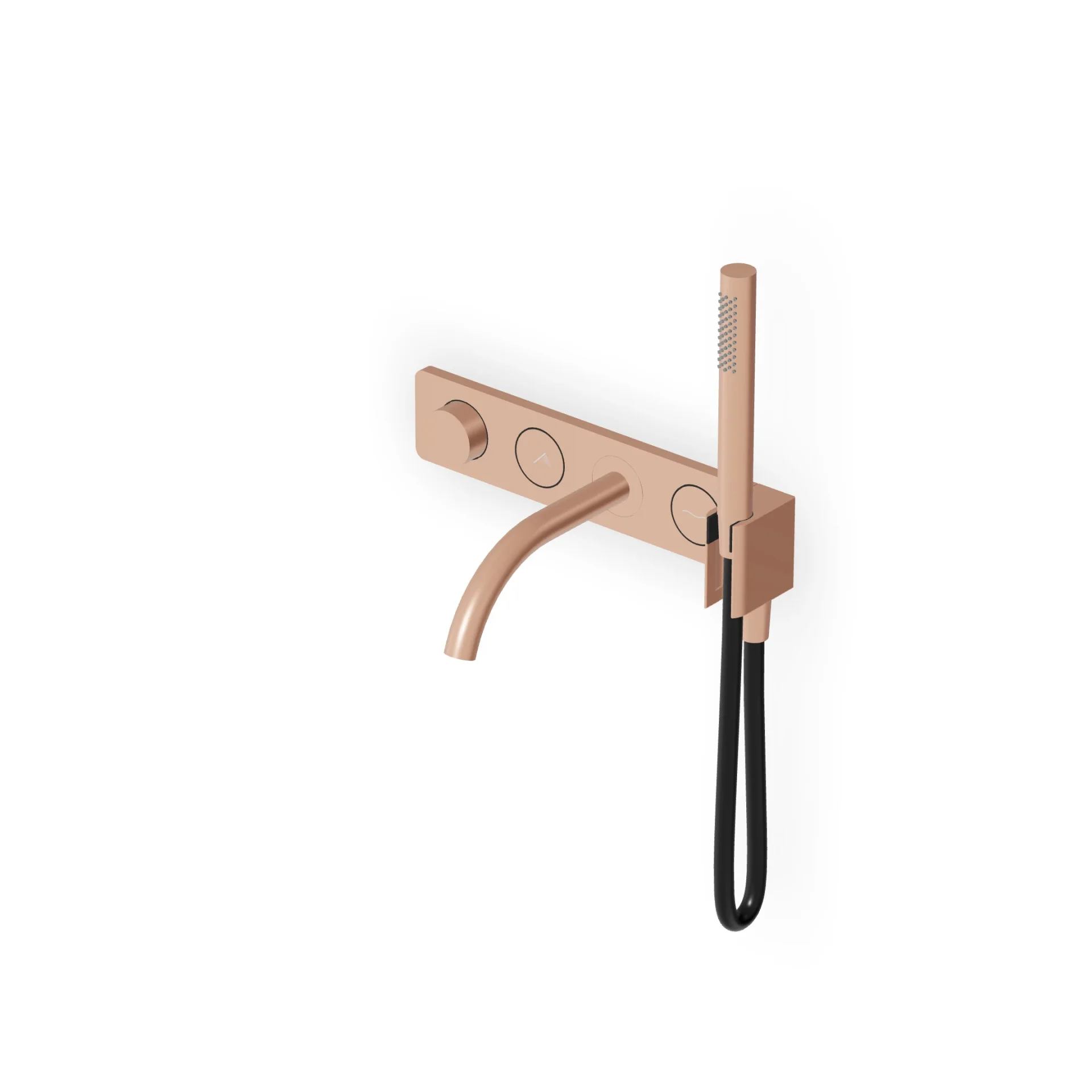Zucchetti Hoop 2-Button Thermostatic Bath/Shower Mixer ZHO825