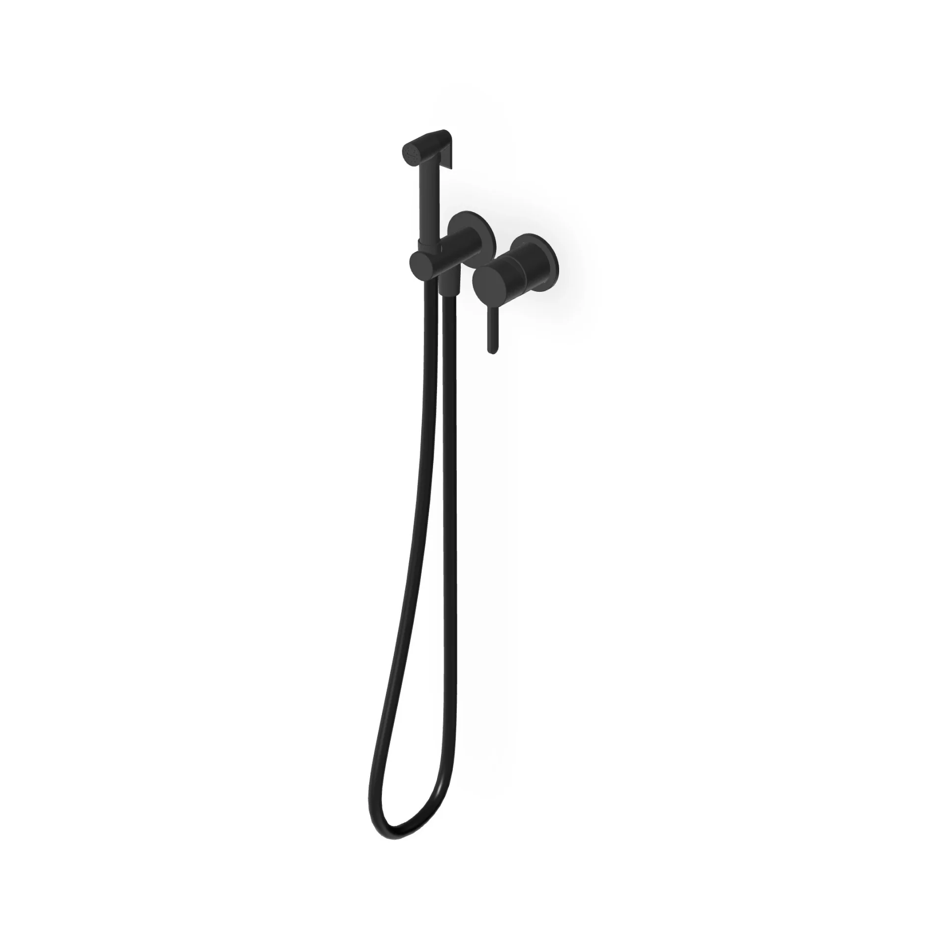 Zucchetti Isy22 toilet/bidet hydrobrush complete with single-lever mixer ZIS417