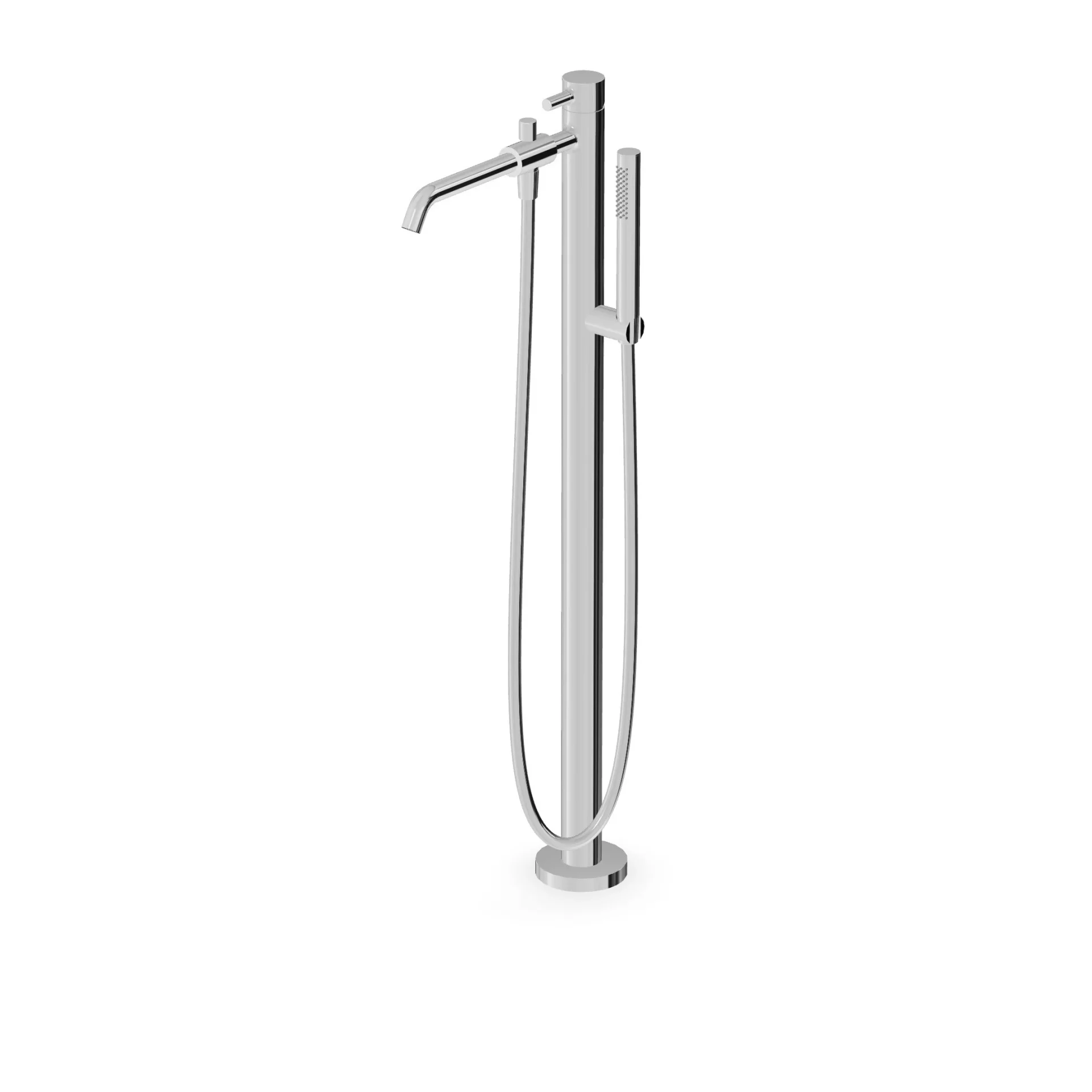 Zucchetti Pan Freestanding Tub Tap + Recessed Part ZP6622+R99676