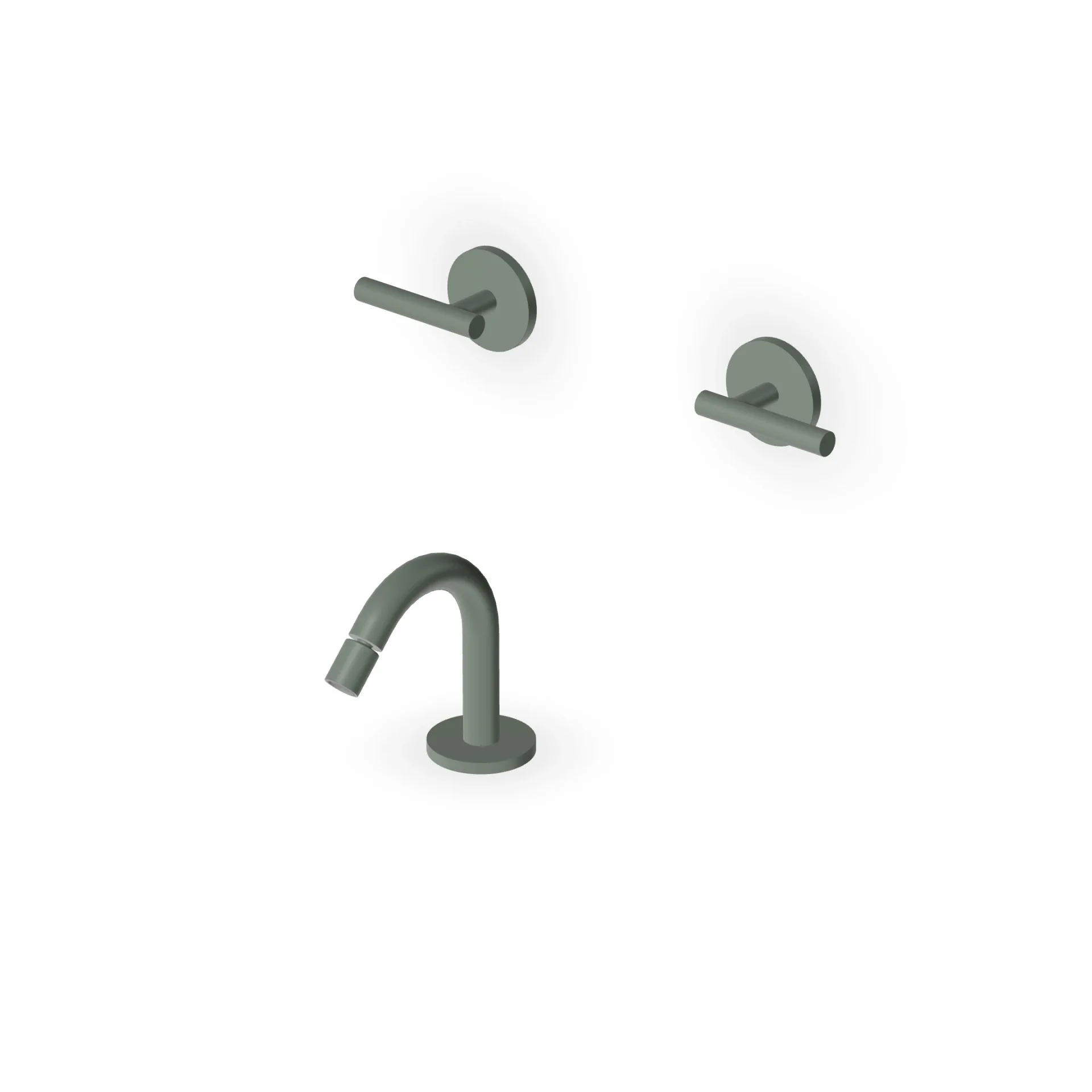 Zucchetti Pan S Bidet Mixer with Deck-Mounted Spout ZPA5775