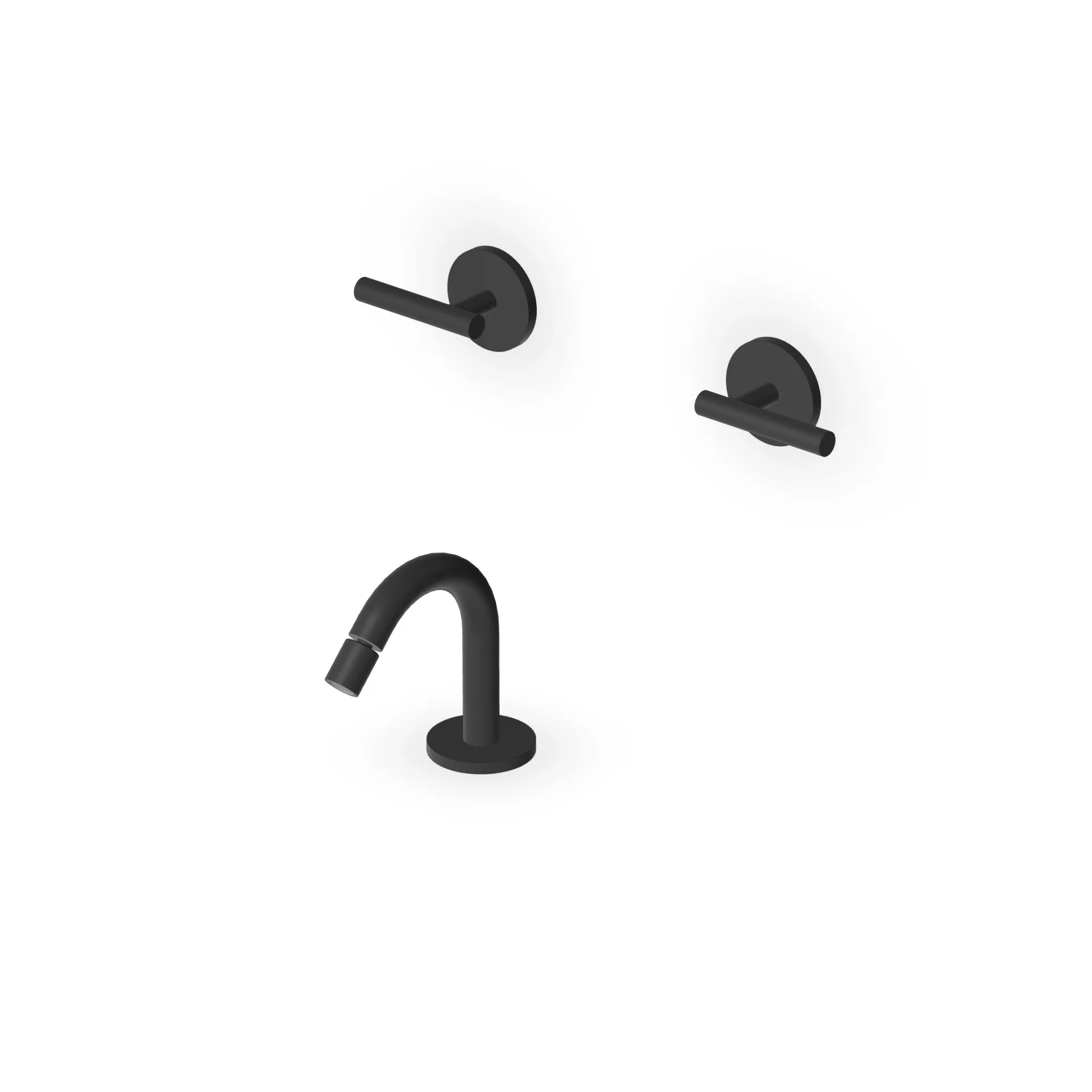 Zucchetti Pan S Bidet Mixer with Deck-Mounted Spout ZPA5775