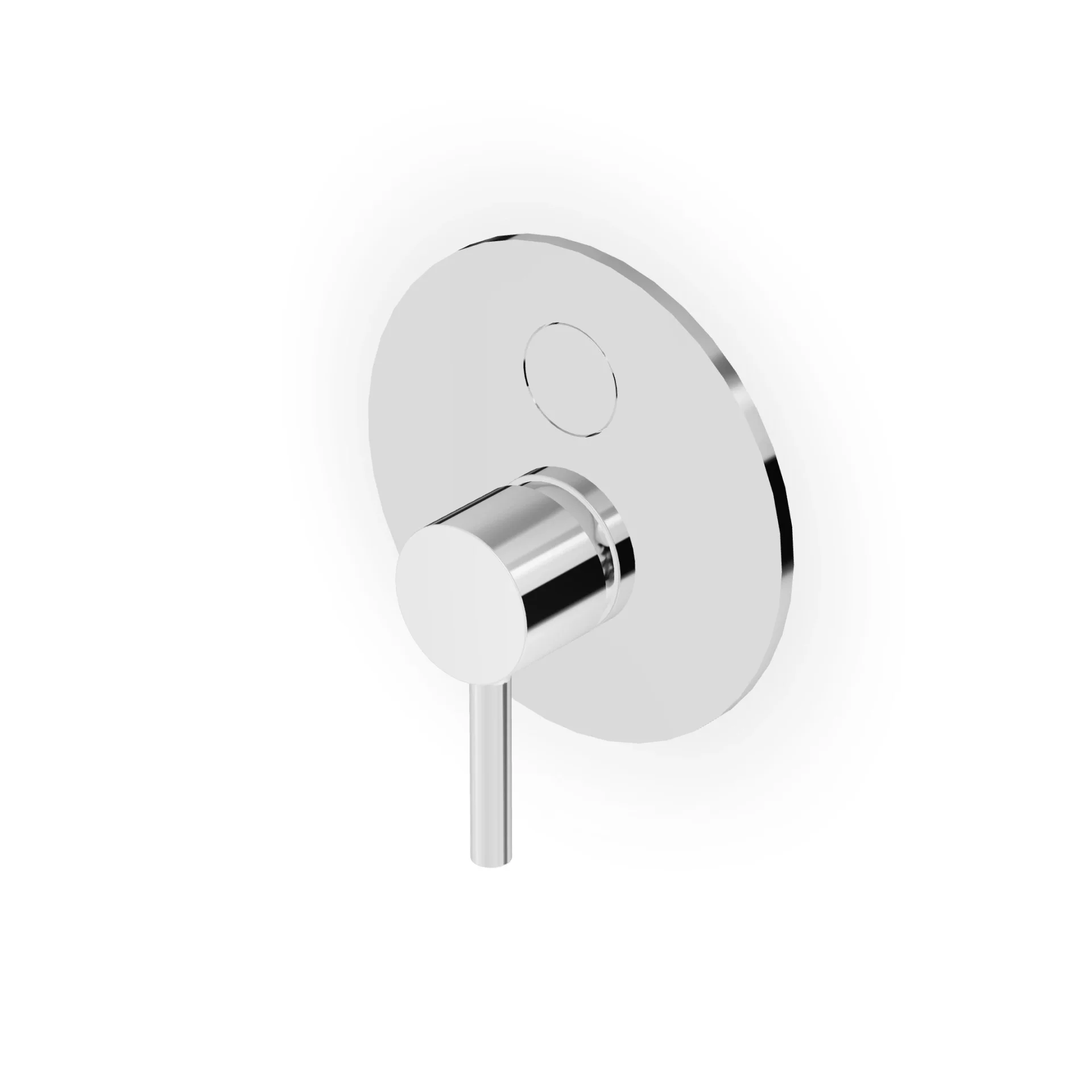 Zucchetti Pan S Single-lever bath/shower mixer with push-button diverter ZPA776