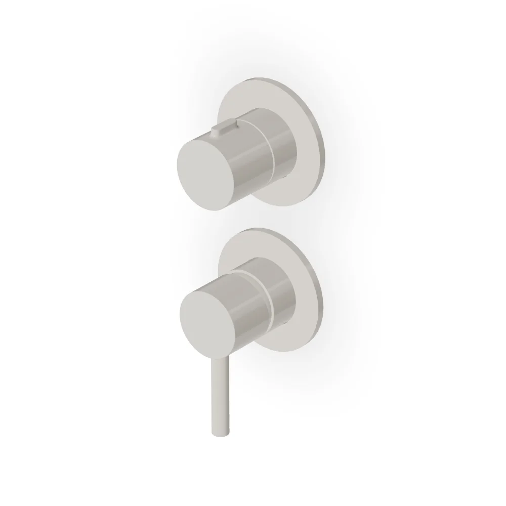 Zucchetti Pan S Single-lever bath/shower mixer with 2-way rotary diverter ZPA778